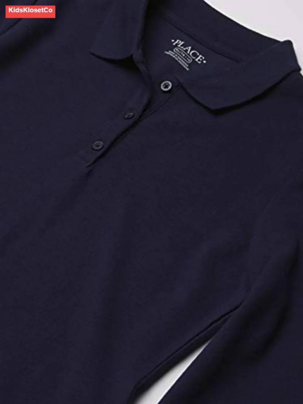 Girls Cotton Pique Long Sleeve Polo Dress
